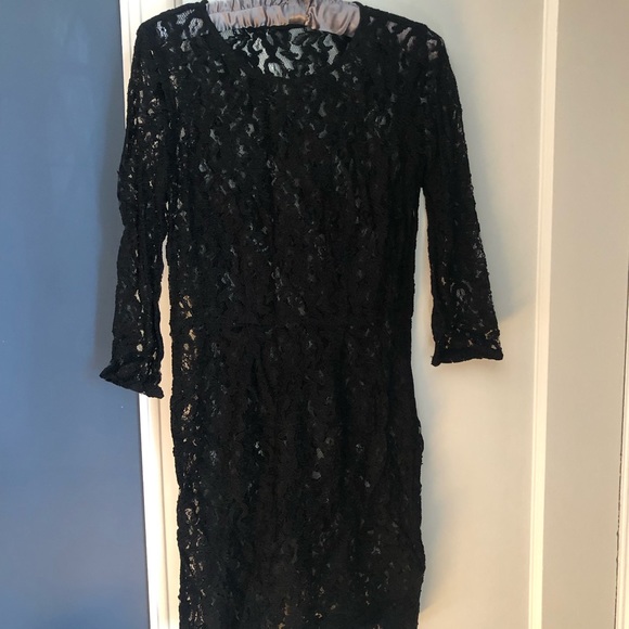 NWT Madewell lily 3/4 sleeve lace dress size 0 or xs - Picture 2 of 9